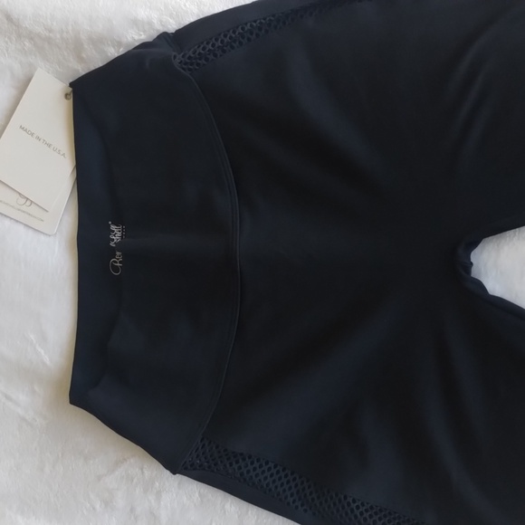 Bombshell Mohawk Leggings Mesh Side Panel Black L - XL - Picture 9 of 16